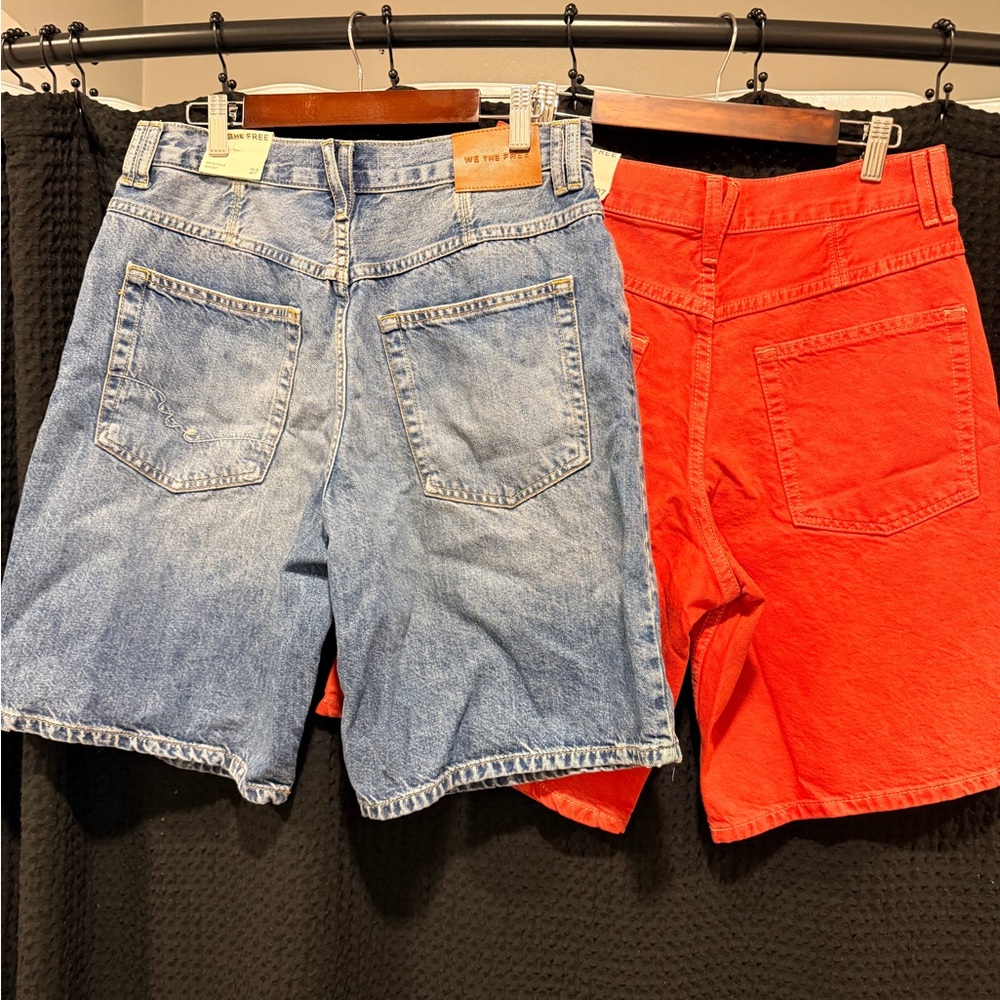 We The Free Montana Jean Shorts. Red SOLD OUT online. Both NWT retail $78 + tax